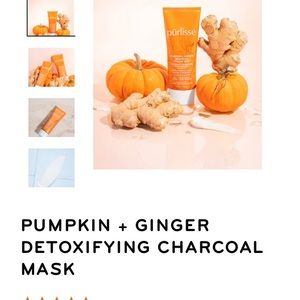 Purlisse Pumpkin + Ginger detoxifying charcoal mask